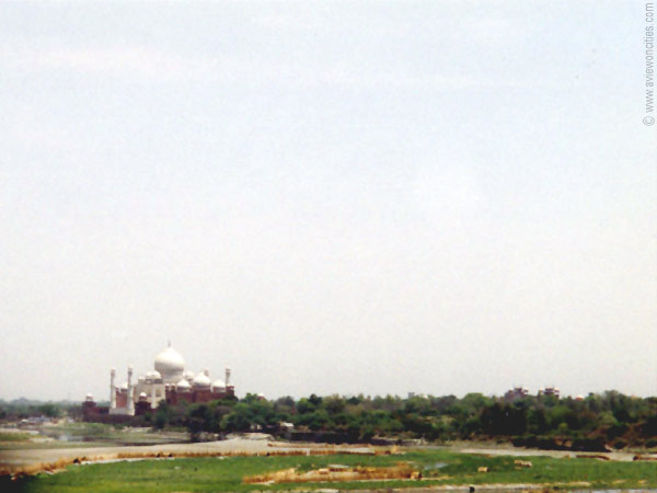 The Taj seen from the Agra Fort