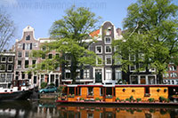 Houseboats, Prinsengracht, Amsterdam