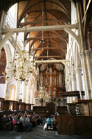 Interior of the Oude Kerk in Amsterdam