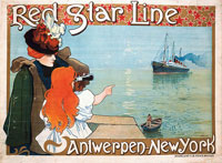 Red Star Line Poster