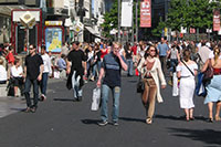 Shoppers at the Meir in Antwerp
