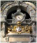 Clock and Antwerp Coat of Arms, Central Station, Antwerp