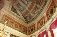 Painted ceiling at the Foyer in the Bourla Theater, Antwerp