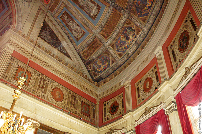 Painted ceilings in the Foyer