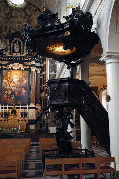 Pulpit, Carolus Borromeus Church, Antwerp