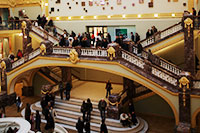 The grand staircase in the Stadfeestzaal in Antwerp