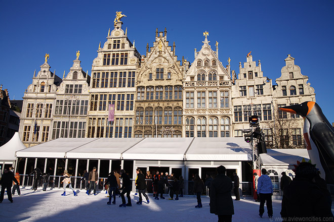 Ice Skating at the Grote Markt