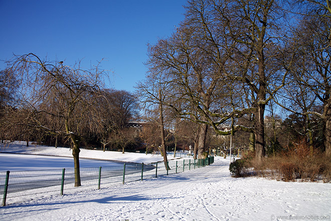 Stadpark under snow