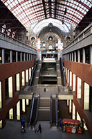 Expanded section of the Central Station in Antwerp