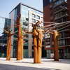 Qu'y vit sculpture near Kievit square