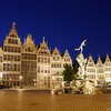 Guild Houses at the Grote Markt at dusk