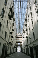 Arcade of the Felix Warehouse in Antwerp