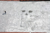 Dead skull mosaic, Antwerp