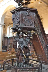 Pulpit of the Charles Borromeo Church in Antwerp