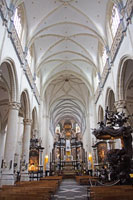 Nave of the St. Andrew's Church in Antwerp