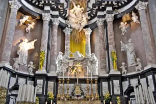 High altar of the St. Andrew's Church in Antwerp