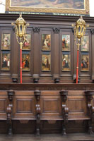 Choir bench in the St. Andrew's Church in Antwerp