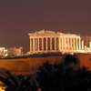 Parthenon at night
