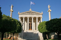 Der zentrale Tempel der Akademie von Athen