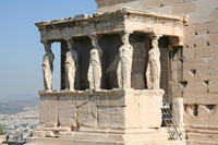 kariatidentribune, Erechtheion, Acropolis