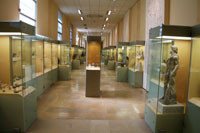 Binnen in het Agoramuseum