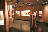 Interieur van het Museum van Cycladische Kunst in Athene