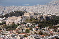 De Acropolis gezien vanaf de Lykavittos