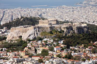 De Acropolis gezien vanaf de Lykavittos-heuvel