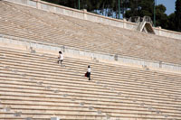 Marmor-Bestuhlung Reihen der Panathenäische Stadion