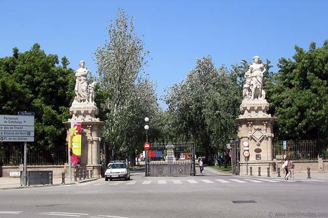 Entrance to the park de la Ciutadella