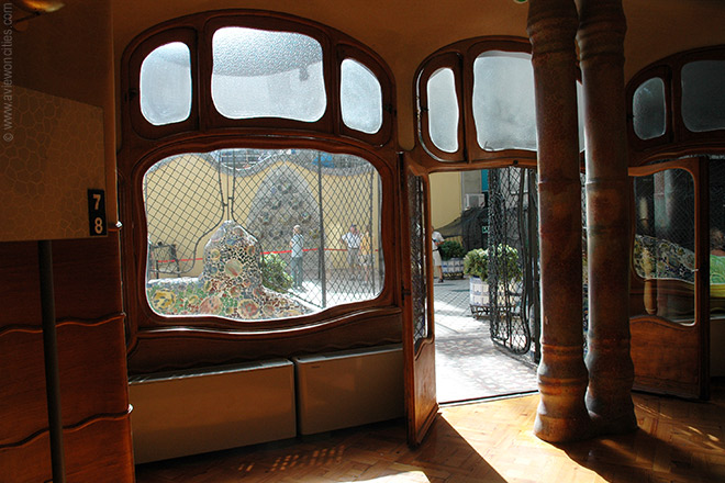 View towards the courtyard