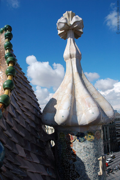 Turret on the roof of Casa Battl�