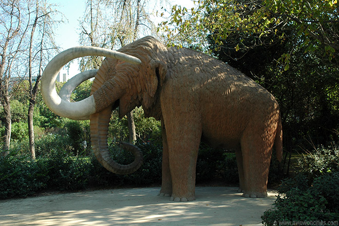 Mammoth at the Parc de la Ciutadella