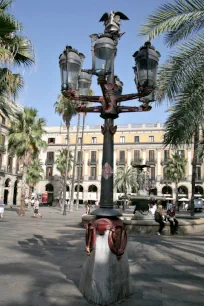 Lamppost at Plaça Reial, Barcelona