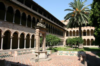 Kruisgang van het Monestir de Pedralbes in Barcelona