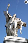 Iris carries the fallen hero to Mount Olympus