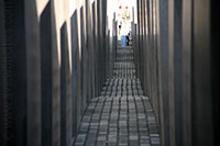 Chemin à travers le Mémorial de l'Holocauste, Berlin