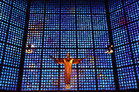 Inside the new memorial church, berlin
