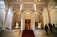 Interior of the Old National Gallery in Berlin