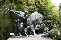 Chasse au bison, Tiergarten