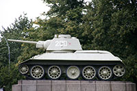 Un char T-34, mémorial soviétique Tiergarten, Berlin