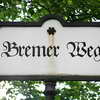 Bremer Weg street nameplate, Tiergarten