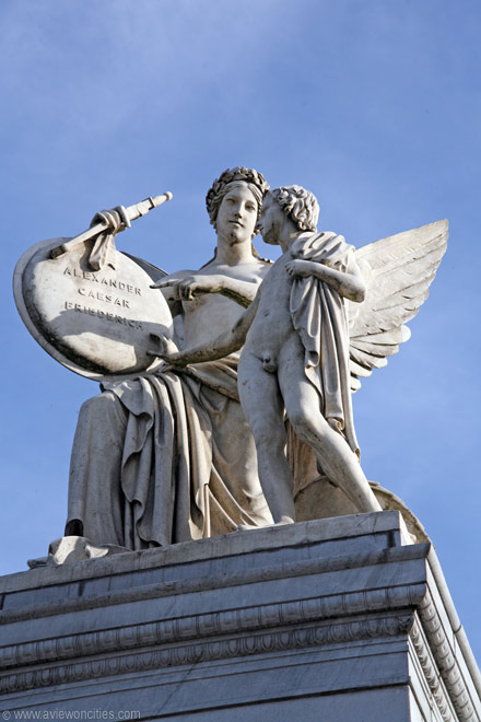 Statue of Nike and boy, Schlossbrucke, Berlin