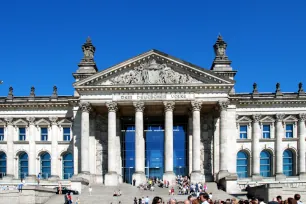 Central portico of the Reichstag, Berlin