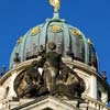 Detail of the French Cathedral at the Gendarmenmarkt