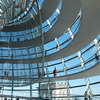 The spiraling walkways in the dome of the Reichstag