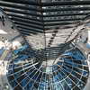 View inside from the top of the dome of the Reichstag