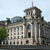 View of the Reichstag from the river Spree