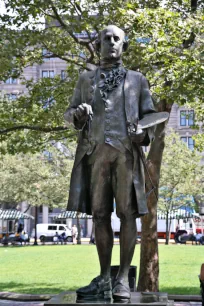 Statue of John Singleton Copley on Copley Square, Boston