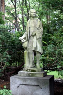 Statue of Christopher Columbus, Louisburg Square, Beacon Hill, Boston